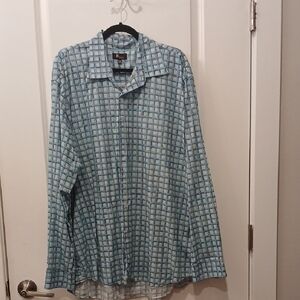 Plaid Blue Casual Button Down Shirt